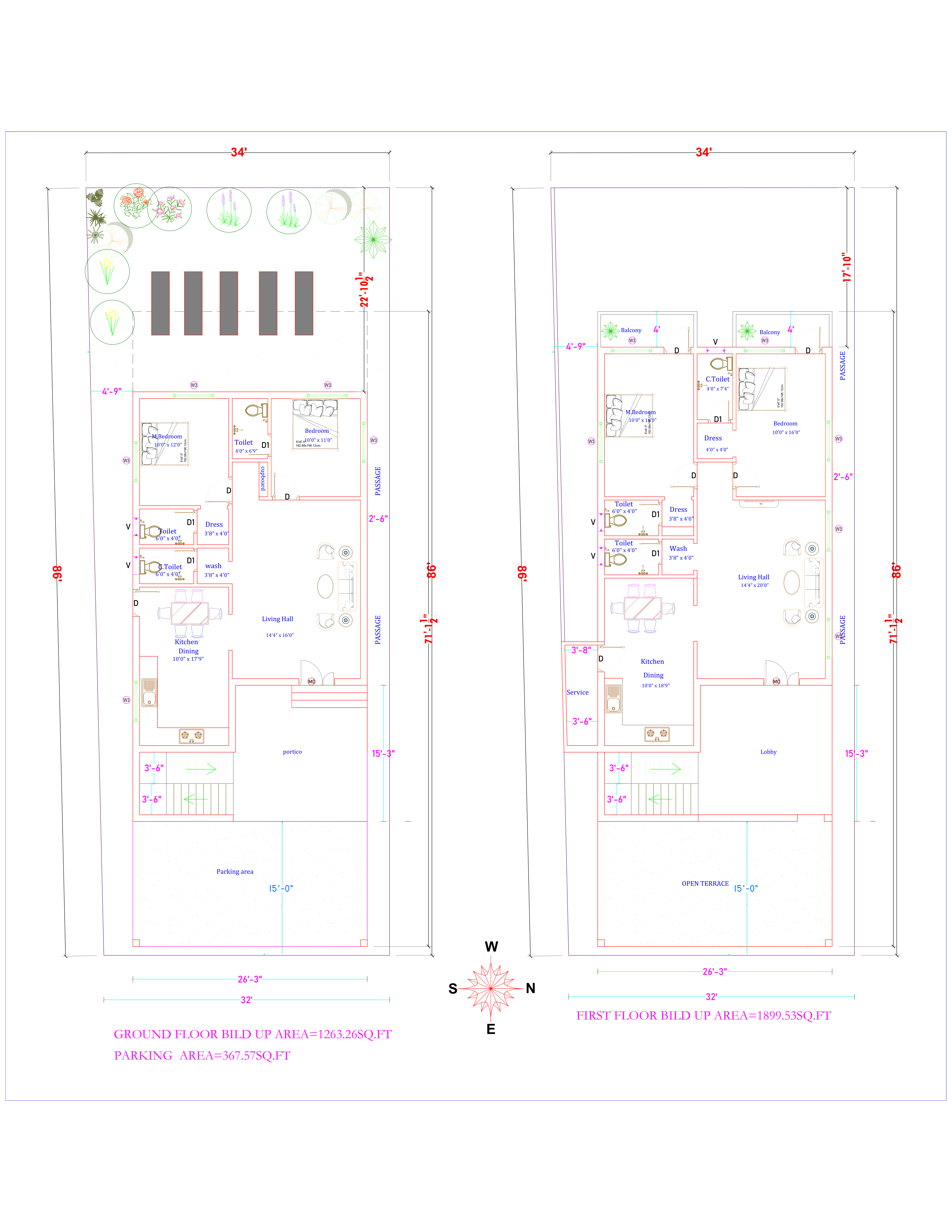 Floor Plan Layout Drawing