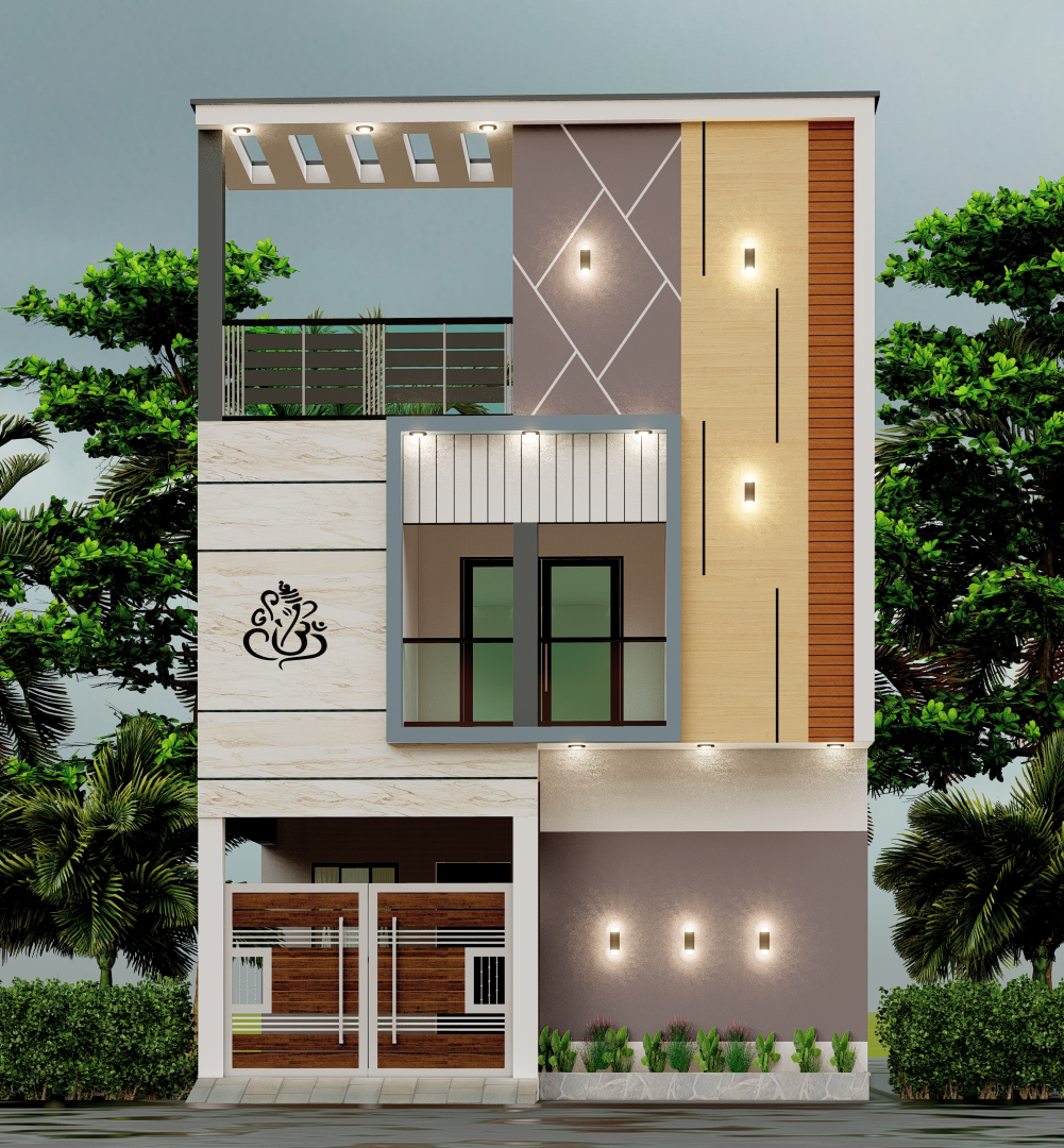 Contemporary House Front Elevation